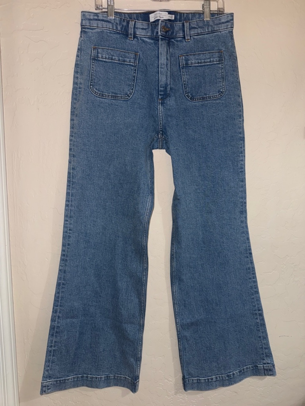 Paris atelier & other stories wide leg patch pocket jeans size 32